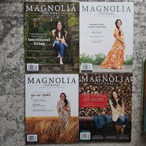 Magnolia Journal Magazine Set 6-9 2018 Joanna Gaines Chip Spring Fall Summer